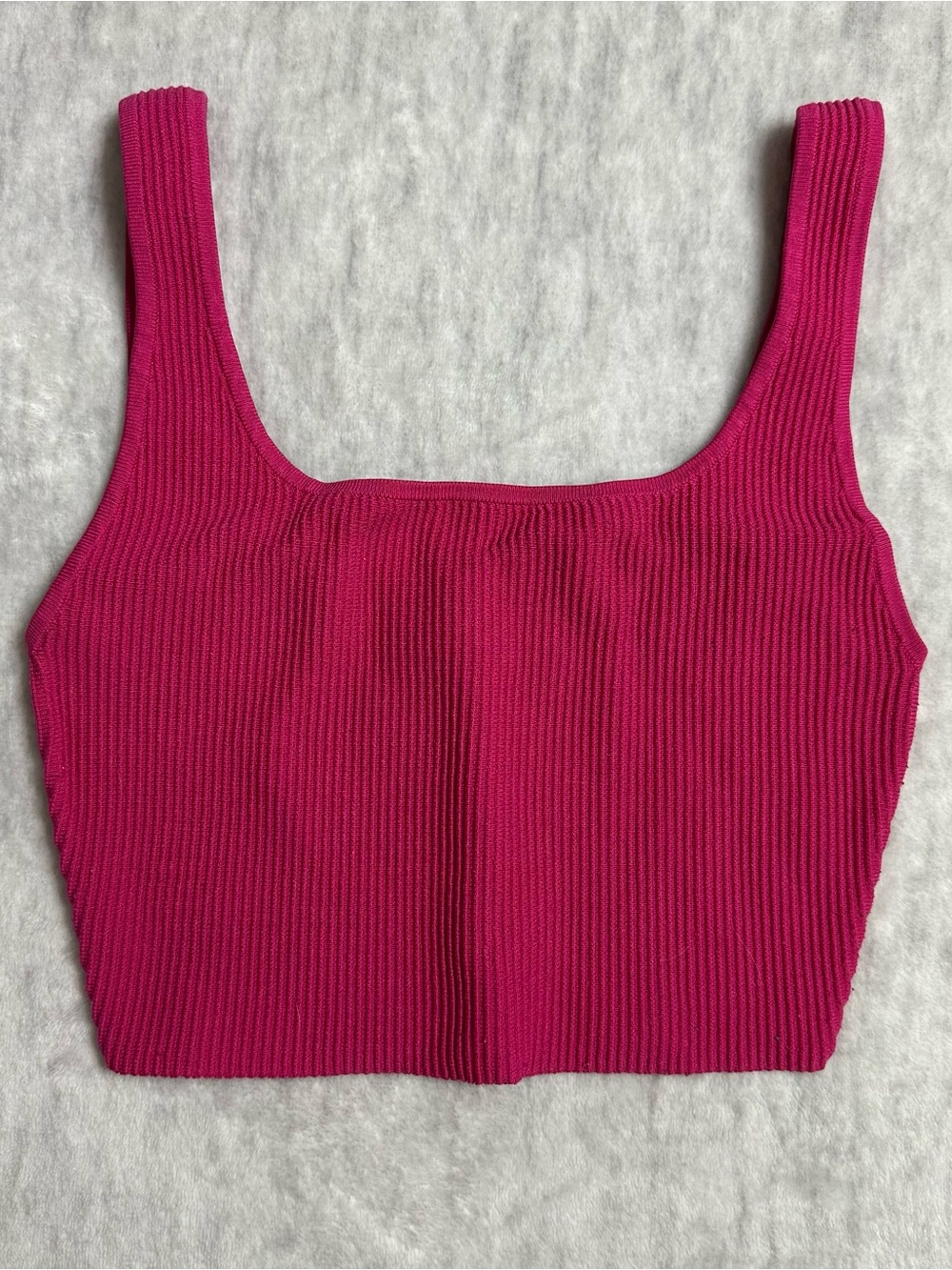 Aritzia Babaton Sculpt Knit Squareneck Cropped Tank Top